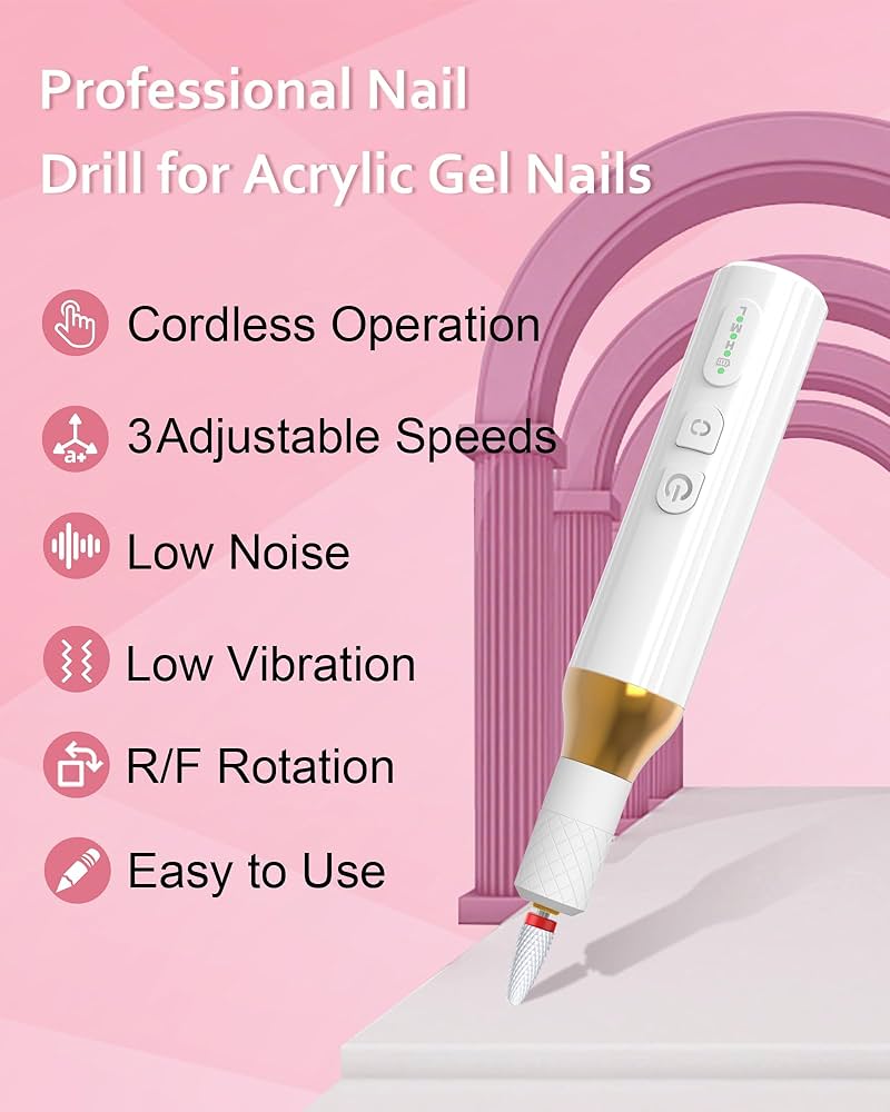 Amazon.com: DEEHENK Nail Drill,Cordless Electric Files for